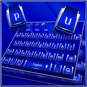 Classic Silver Blue Keyboard Theme icon