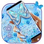 Blue Butterfly Gravity Keyboard icon