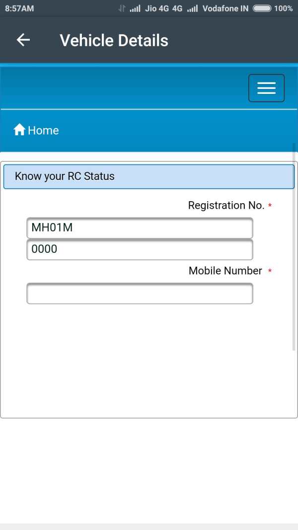 Indian Vehicle Details screenshot 1