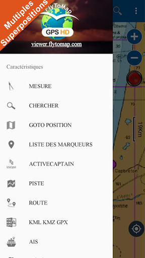 AIS Flytomap GPS Cartes nautiques et de pêche screenshot 7
