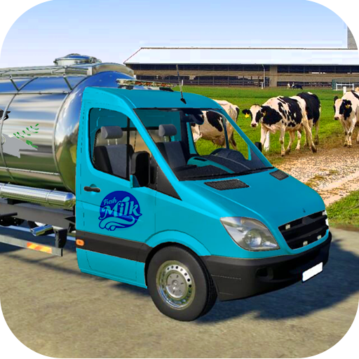 Milk Van Cow Milk Delivery Sim icon