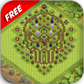 Top New war base for coc 2017 أيقونة