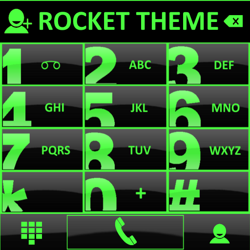 Theme Glossy Green RocketDial icon
