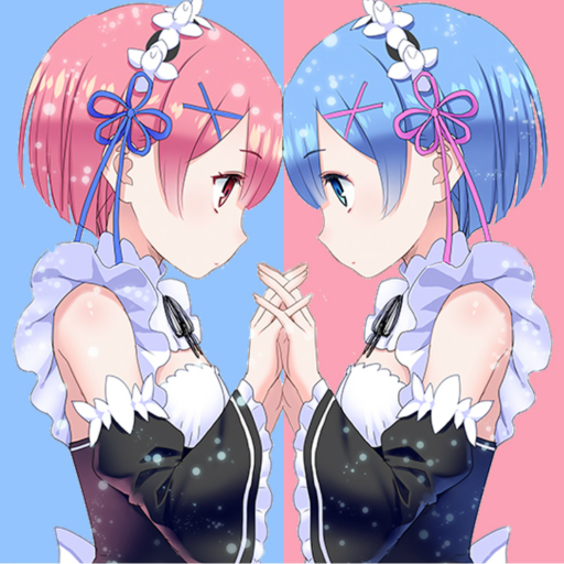 Ram x Rem anime | Re zero Wallpaper icon