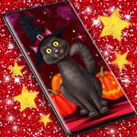 Halloween Black Cat Wallpaper on 9Apps