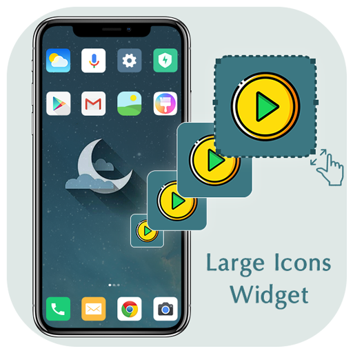 Large Icons Widget - Big Icons For Application icon