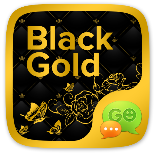 GO SMS BLACK GOLD THEME icon
