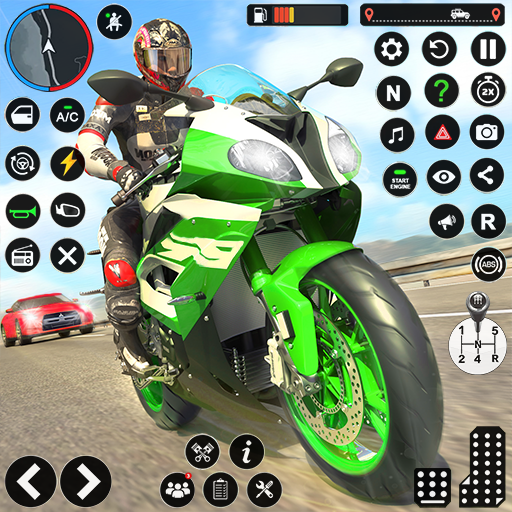 Motorbike Traffic Race Game 3D icon