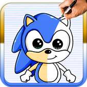 How to draw Sonic the Hedgehog on 9Apps