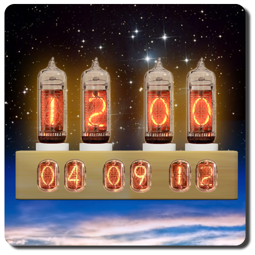 Nixie Tube Clock Widget आइकन