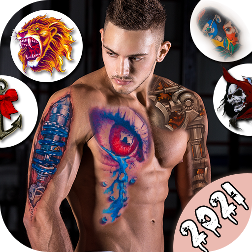 Tattoo my photo: tattoos for men- 3D tattoo design icon