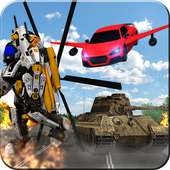 Helicopter Transformation: Robot Fighting Games