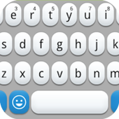 Emoji Keyboard  White Blue icon