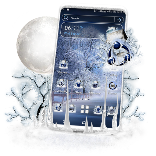 Winter Snowfall Launcher Theme icon