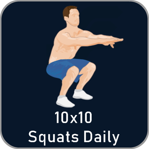10x10 Squats Daily icon