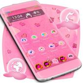 Cute Pink Hearts Launcher icon