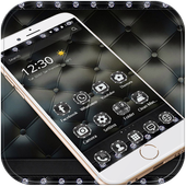 Luxury Black Leather Theme icon