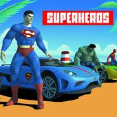 Superhero Car Super Stunts Driving Simulator icon