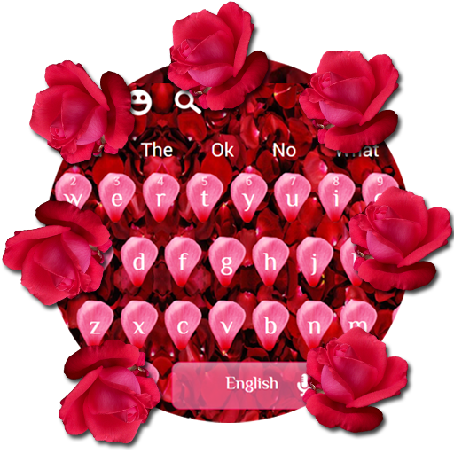 Beautiful Rose Petal Keyboard icon
