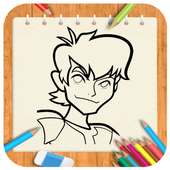 How to draw cartoon Ben 10