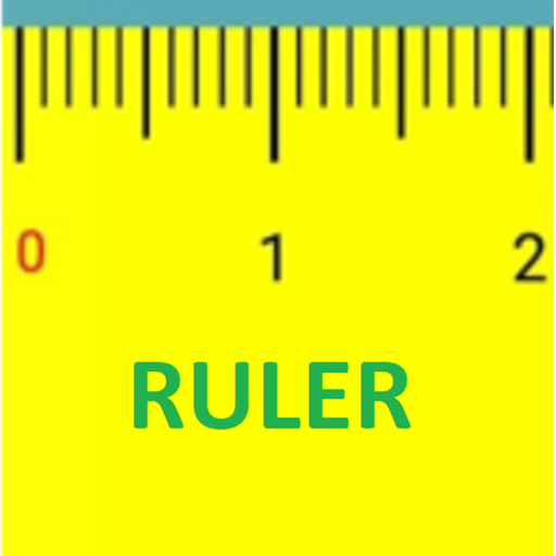 Actual Size Ruler mm cm inch icon