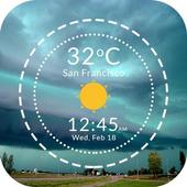 Live Weather &amp; Clock Widget icon