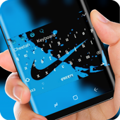 black blue Sport Keyboard icon