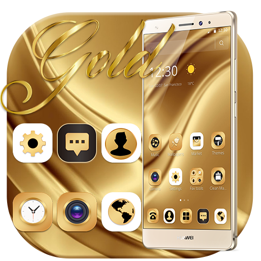Gold Luxury Extravagant Business Theme icon