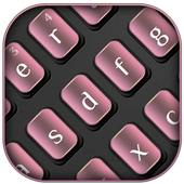 Simple Pink Keyboard icon