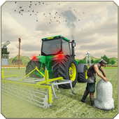 Free Tractor Farming Sim 3D 2018 icon