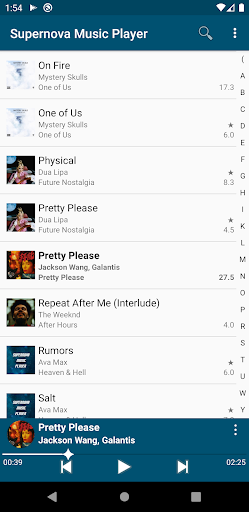 Supernova Music Player 1 تصوير الشاشة