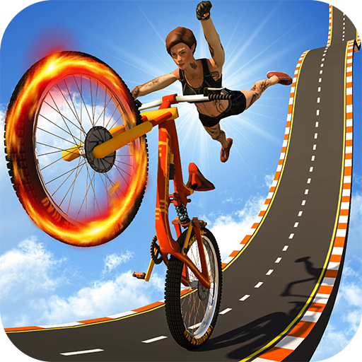 BMX Cycle Mega Ramp Stunts - Bicycle Racing Games icon