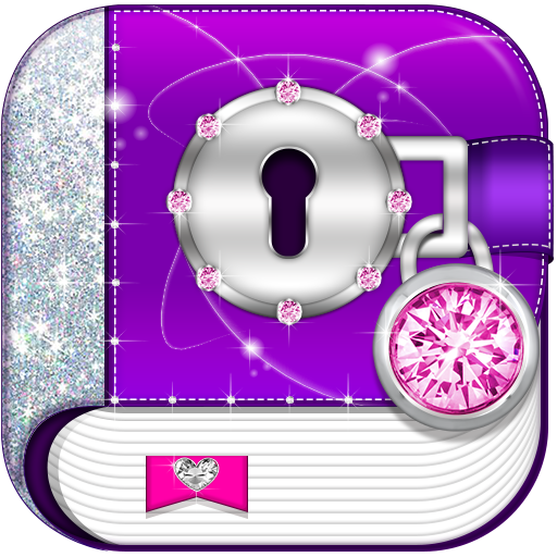 Secret Diamond Diary with Lock icon