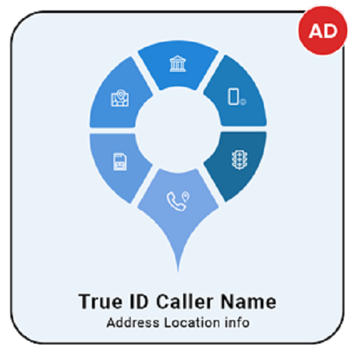 True ID Caller Name Address Location info आइकन