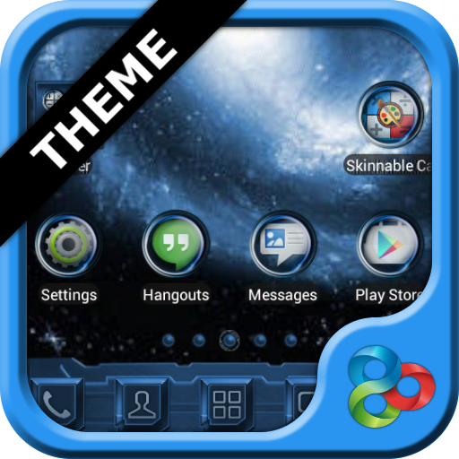 Blue Galaxy GO Launcher Theme icon