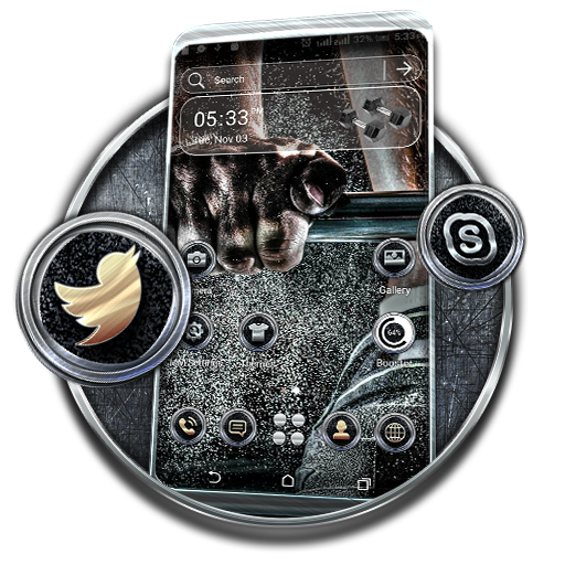 Barbell Gym Theme Launcher icon