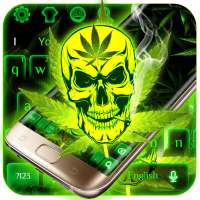 Weed Rasta Skull Smoke Keyboard on 9Apps