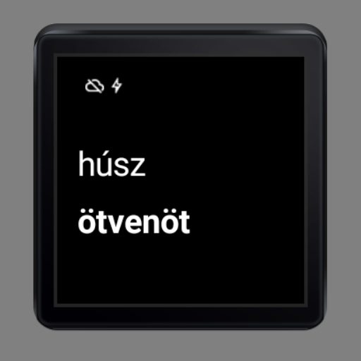 Text Time Watch Face icon