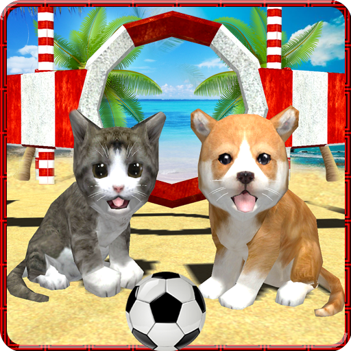 Cat Dog Pets Beach Stunts Sim icon