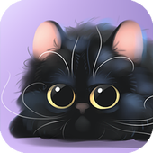 Fluffy Meow Live Wallpaper أيقونة