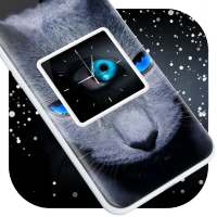 Blue Eyes Clock Live Wallpaper on 9Apps