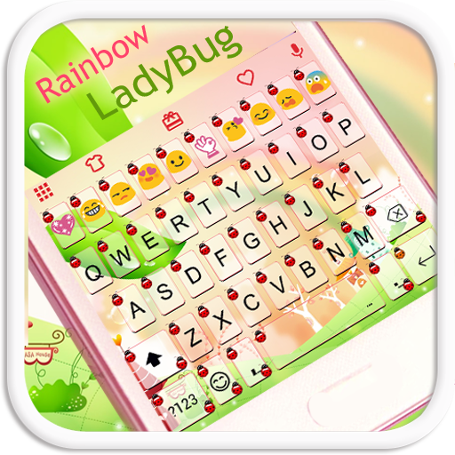 Rainbow Ladybug Emoji Keyboard icon