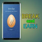 Break and earn,spin and earn icon