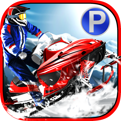 Snowmobile Racing Simulator Parking Games 2017 icon