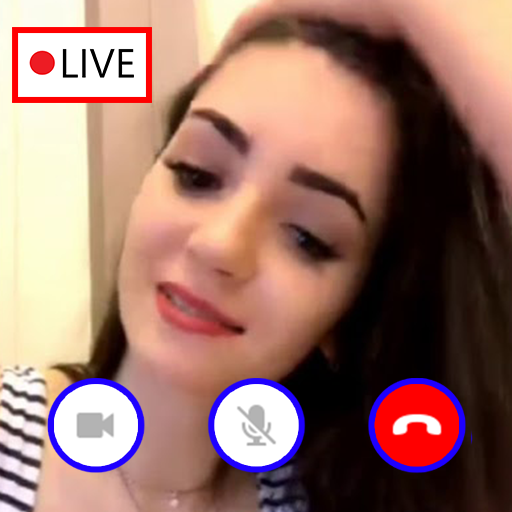 Video fake call with girls icon