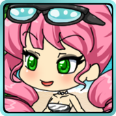 Beach Pretty Girl : dress up game icon