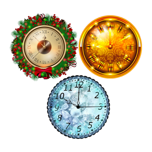 3 New Year Clockfaces For Battery Saving Clocks icon