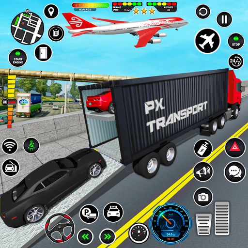Crazy Truck Transport Car Game icon