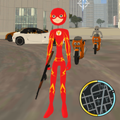 Flash Stickman rope hero - Speed Gangster Hero icon
