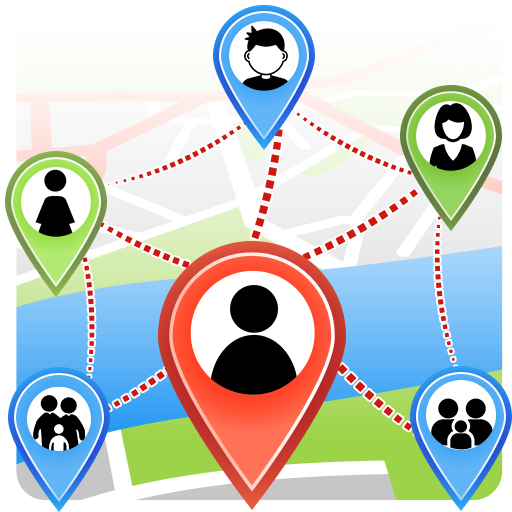 Share Location via Map, Address or Street view icon